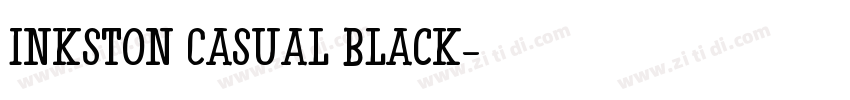 Inkston Casual Black字体转换